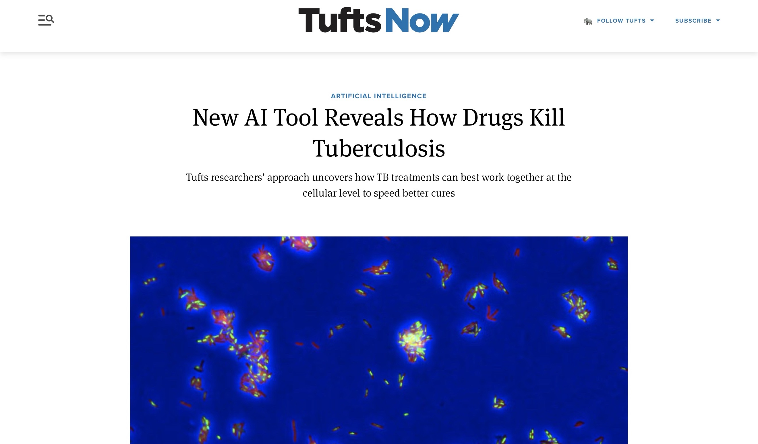 New AI Tool Reveals How Drugs Kill Tuberculosis