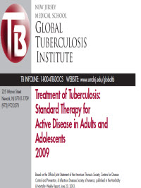 Treatment of Tuberculosis: Standard Therapy for Active Disease in Adults & Adolescents