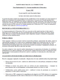 Note d'Information No. 2: Journee Mondiale de la Tuberculose 2005[Briefing Note - 2: World Stop TB Day 2005]