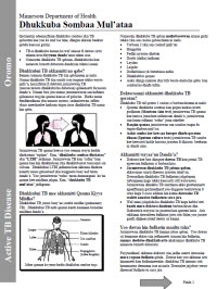 Dhukkuba Sombaa Mul'ataa[[Active TB Disease]]