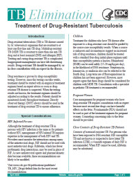 Treatment of Drug-Resistant Tuberculosis