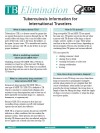Tuberculosis Information for International Travelers