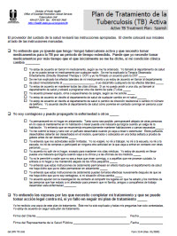 Plan de Tratamiento de la Tuberculosis (TB) Activa[Active Tuberculosis (TB) Treatment Plan]