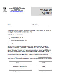 Rechazo de Cuidados[Refusal of Care Form]