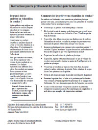 Instructions Pour Le Prélèvement Des Crachats Pour La Tuberculose[Instructions for Collecting Sputum for TB]