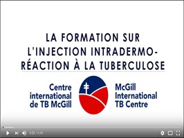 La Formation Sur L’injection Intradermo- Réaction À La Tuberculose [TB Skin Test Training for Heath Care Workers]