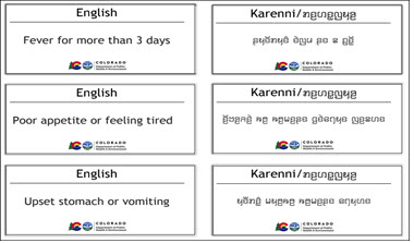 Adverse Reaction Flashcards (Karenni)
