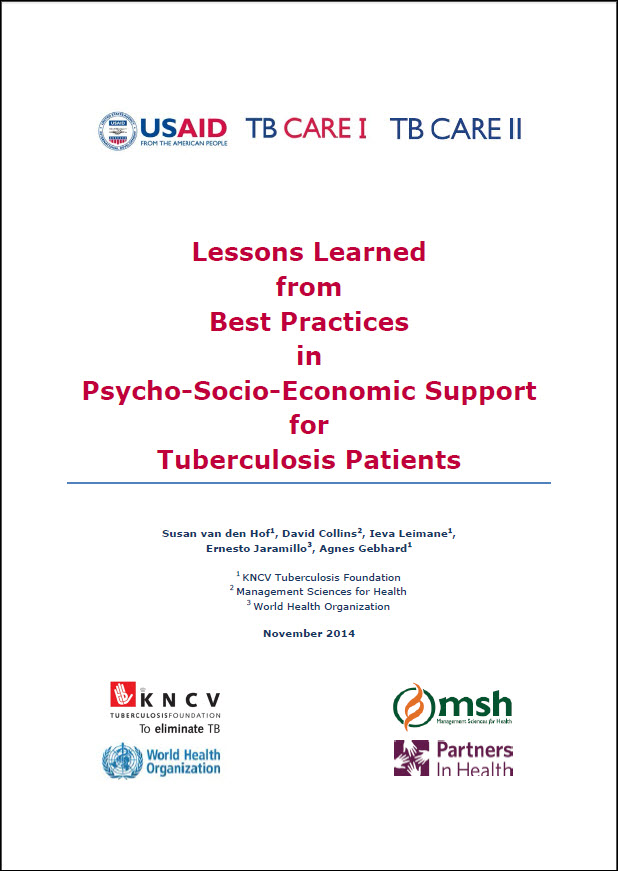 Lessons Learned from Best Practices in Psycho-Socio-Economic Support for Tuberculosis Patients