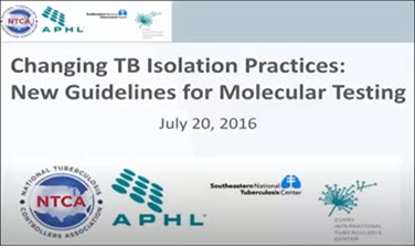 Changing TB Isolation Practices: New Guidelines for Molecular Testing