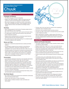 Cultural Quick Reference Guide: Chuuk