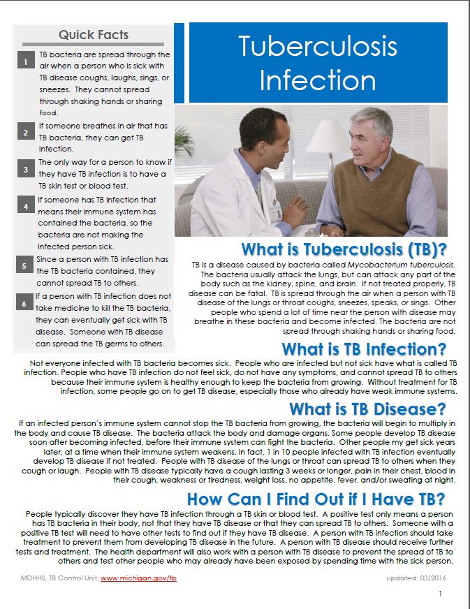 TB Infection Fact Sheet