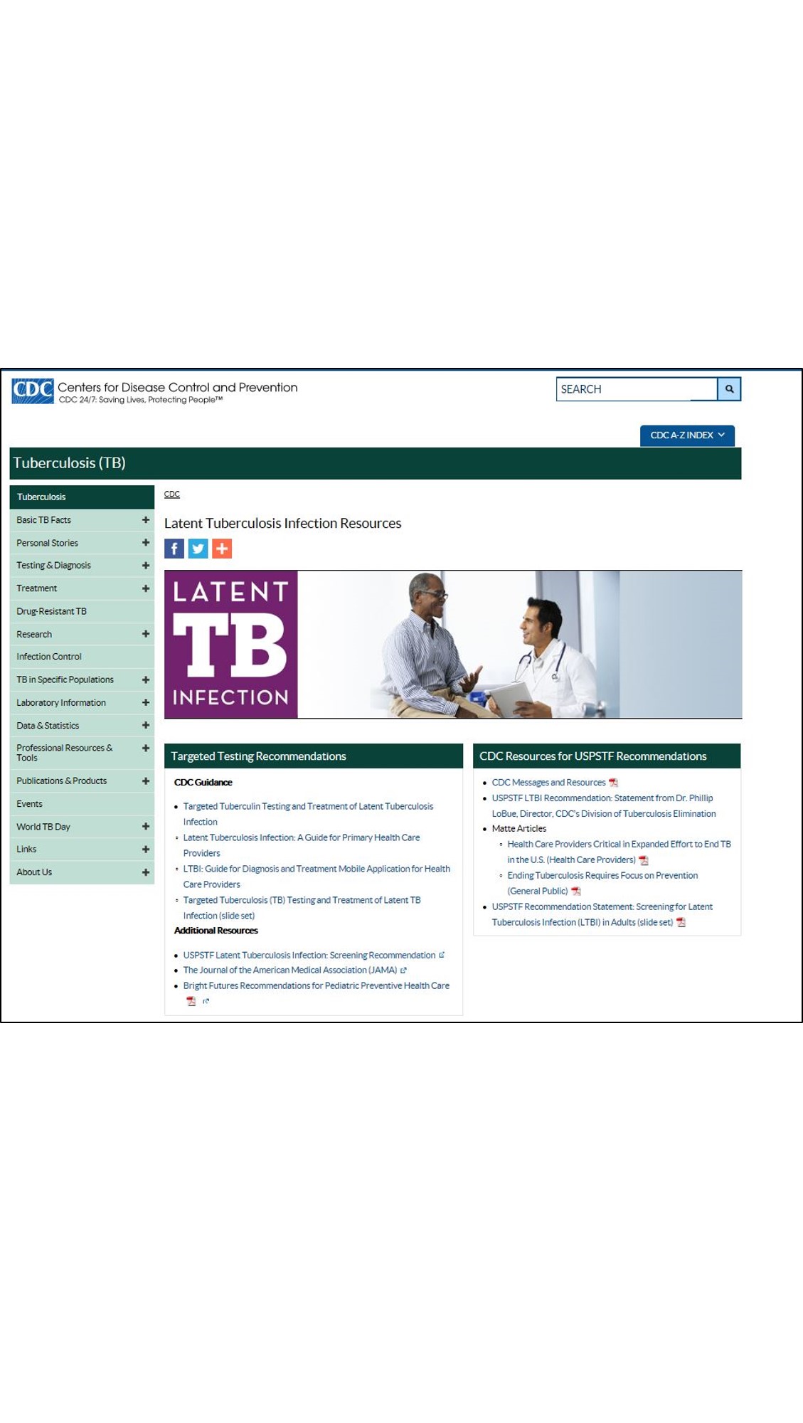 Latent TB Infection Resources Online Hub