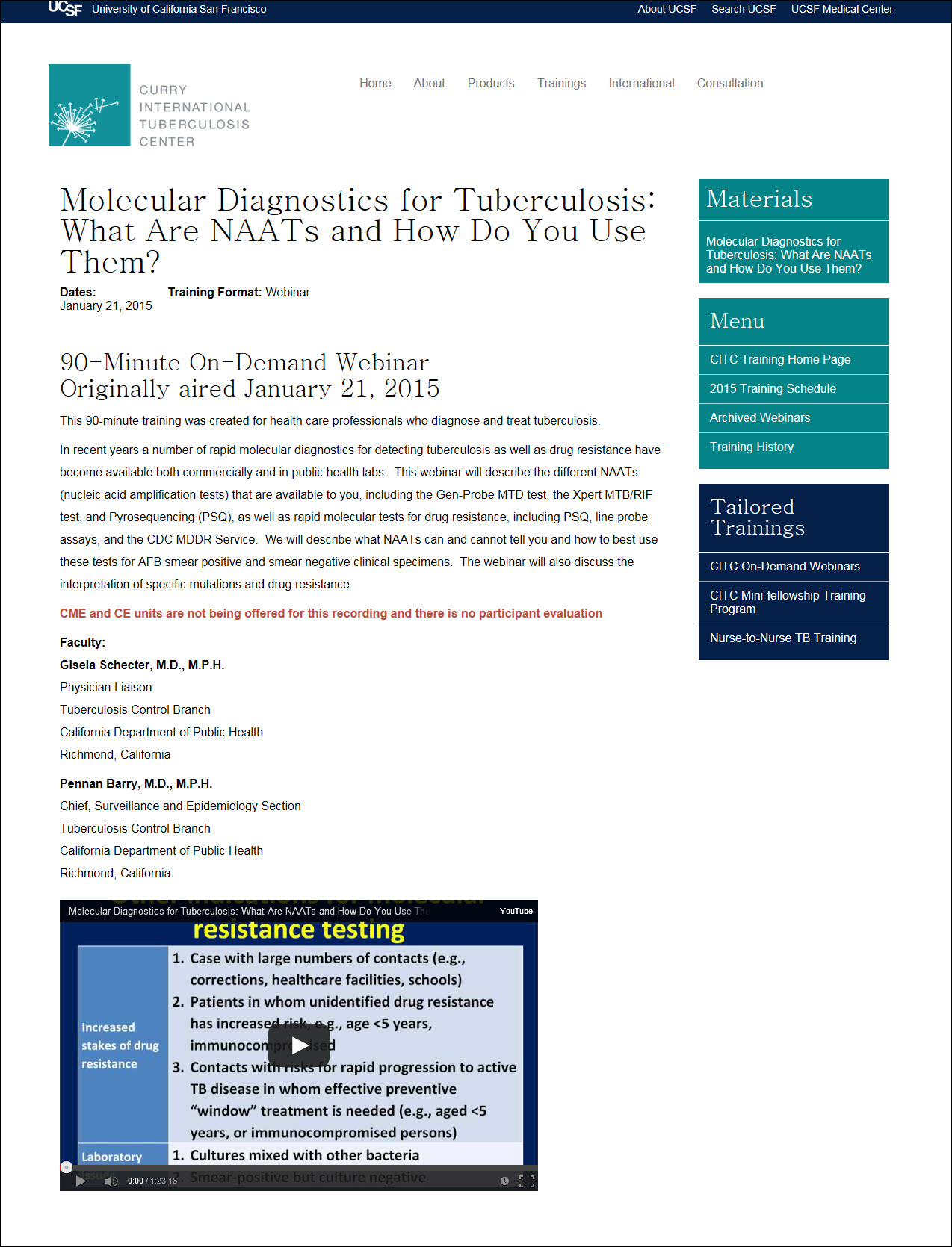 Molecular Diagnostics for Tuberculosis: What Are NAATs and How Do You Use Them?