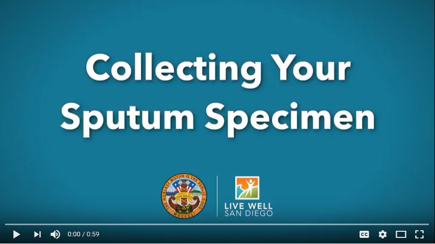 Collecting Your Sputum Sample Video