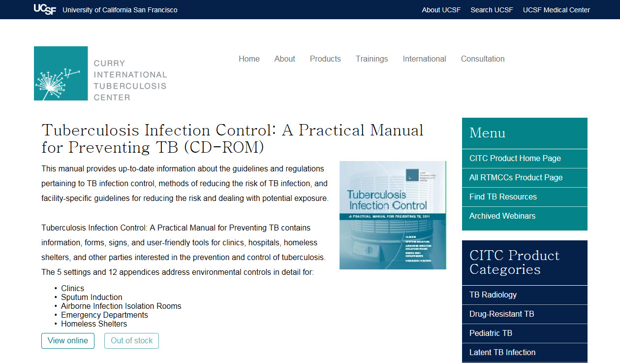 Tuberculosis Infection Control: A Practical Manual for Preventing TB