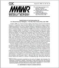 MMWR: Progress Toward the Elimination of Tuberculosis--United States, 1998