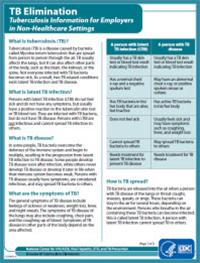 Tuberculosis Information for Employers in Non-Healthcare Settings