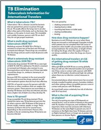 Tuberculosis Information for International Travelers