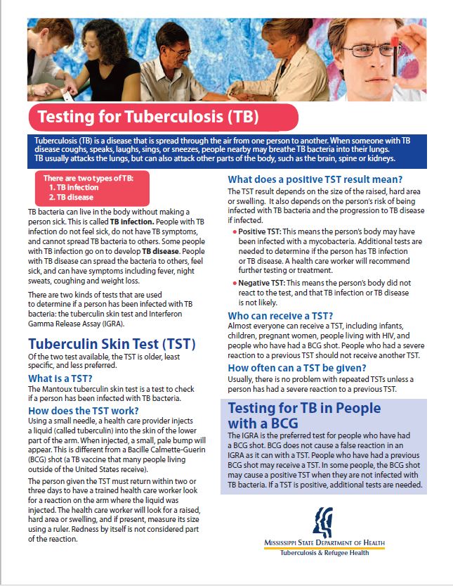 Testing for Tuberculosis (TB)