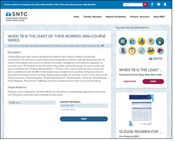 When TB is the Least of their Worries: Mini-Course Series