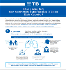 Etke ij aikuj teej ñan nañinmijin Tuberculosis (TB) eo Ejab Kabobo? [Why should I be tested for Inactive Tuberculosis (TB)?]