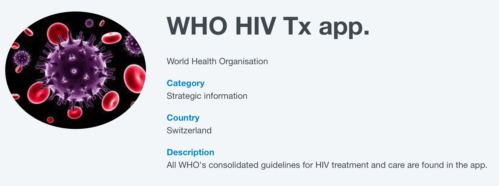 WHO HIV Tx App