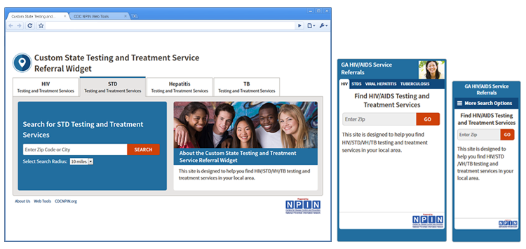 Customizable Org Testing Widget Customizable Org Testing Widget Three Sizes