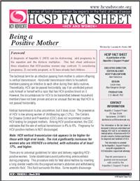 Thumbnail image of HCSP Fact Sheet: Being a Positive Mother 
