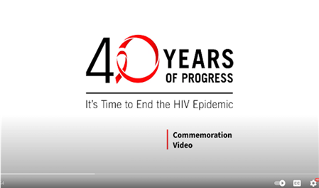 Commemorate 40 Years of HIV (video)