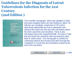Guidelines for the Diagnosis of Latent Tuberculosis Infection for the 21st Century