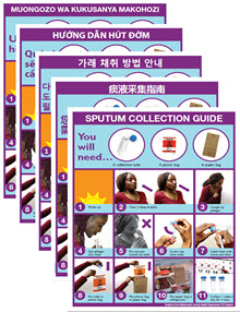 Instructions for Collecting Sputum for TB fact sheet (multi-language)