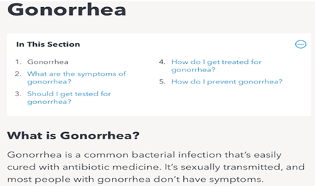 Gonorrhea National Prevention Information Network Connecting Public