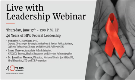 Live with Leadership Webinar Federal Leadership (video)
