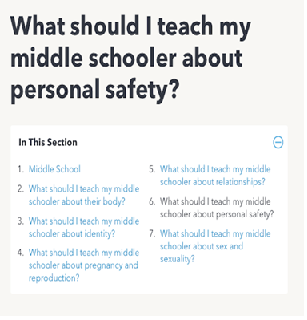 Safety for Middle Schoolers (Web)