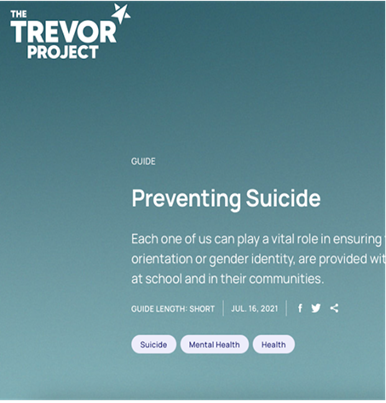 Preventing Suicide | National Prevention Information Network ...