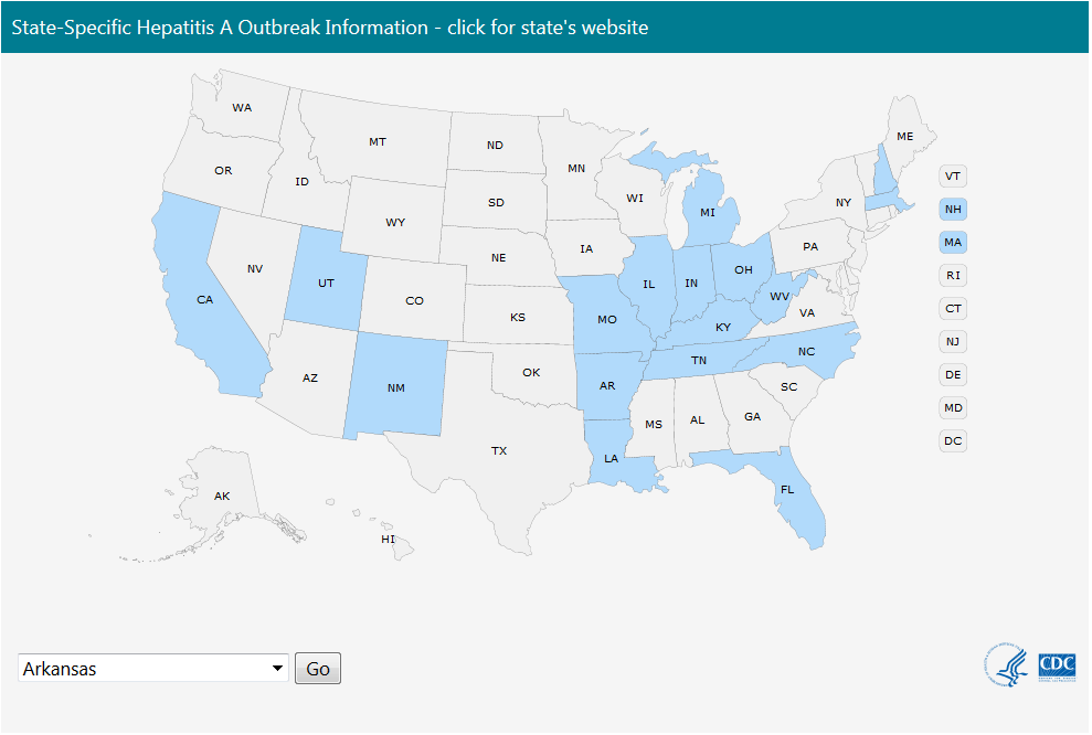 State-Specific Hepatitis A Outbreak Information Tool. Go to information tool. 