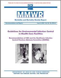 control care infection cdc health facilities guidelines mmwr environmental recommendations prevention national network environment