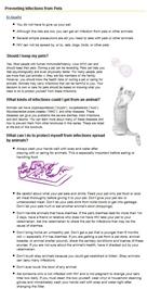 Thumbnail image of Preventing Infections From Pets: A Guide for People With HIV Infection 