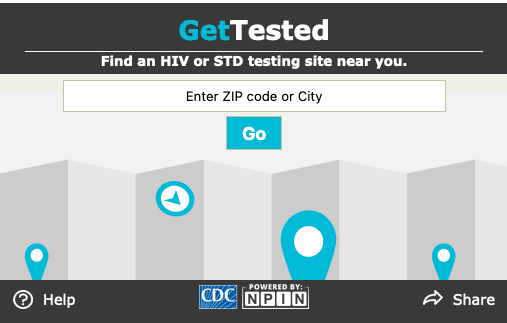 GetTested HIV & STD Locator Widget GetTested HIV & STD Locator Widget