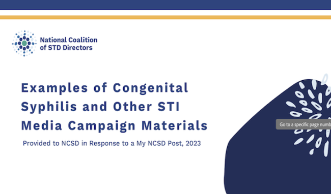 Congenital Syphilis Media Campaigns (PDF)