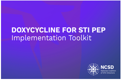 Doxycycline for STI PEP: Implementation Tool (PDF)