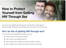 Protecting Yourself from Getting HIV through Sex (PDF)