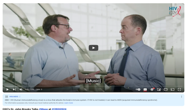 Doctor John Brooks Talks Mpox Video (Web)