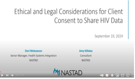 Ethical and Legal Considerations for Client Consent to Share HIV Data Slide Set (PDF)