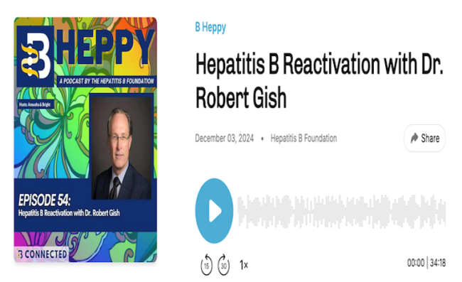 Hepatitis B Reactivation with Dr. Robert Gish (Web)