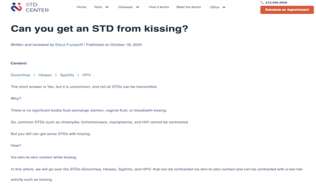 Can You Get an STD From Kissing? (Web)