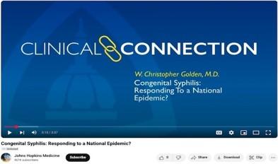 Congenital Syphilis Responding to a National Epidemic (Web)
