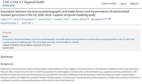 Association Between City-Level Sociodemographic and Health Factors(Web)