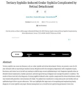 Tertiary Syphilis-Induced Ocular Syphilis Complicated by Retinal Detachment (Web) 