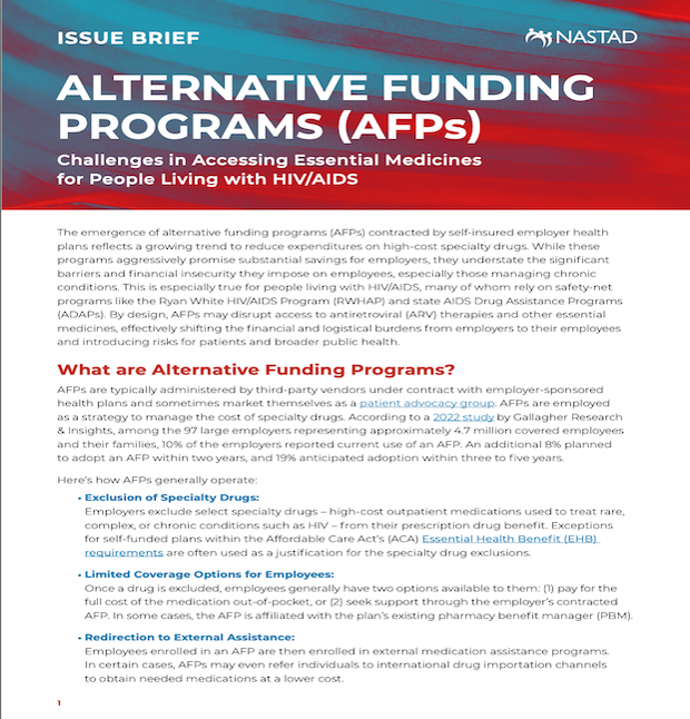 Alternative Funding Programs Issue Brief (AFPs) (PDF)
